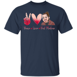 Cute Peace Love Post Malone Shirt Matching Post Malone Singer Musician Music Lover Fans Gifts T-Shirt - Macnystore