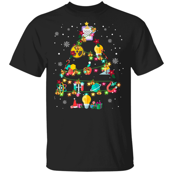 Christmas Teacher Shirt Physics Christmas Tree Cute Physics Lover Christmas Teacher Student Gifts Christmas T-Shirt - Macnystore