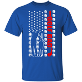 Golf Dad American Flag Shirt Matching Golf Lover Player Fans Coach Trainer Father's Day Gifts T-Shirt - Macnystore
