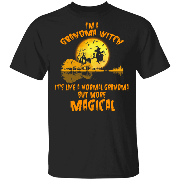 Halloween Witch Shirt I'm A Grandma Witch It's Like A Normal Grandma But More Magical Grandma Gift Halloween T-Shirt - Macnystore