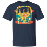 Whippet Riding Hippie Bus Funny Whippet Dog Pet Lover Hippie Van Matching Shirt For Men Women Gifts T-Shirt - Macnystore