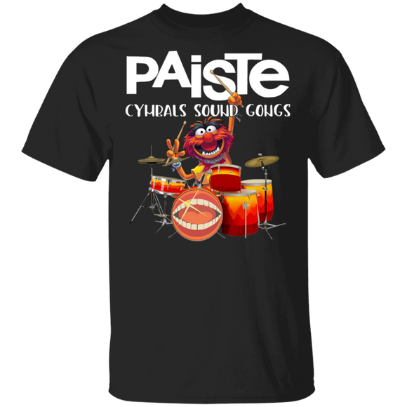 Paiste Cymbals Sounds Gongs Cool Muppet Playing Drums Shirt Matching Muppet Lover Fans Gifts T-Shirt - Macnystore