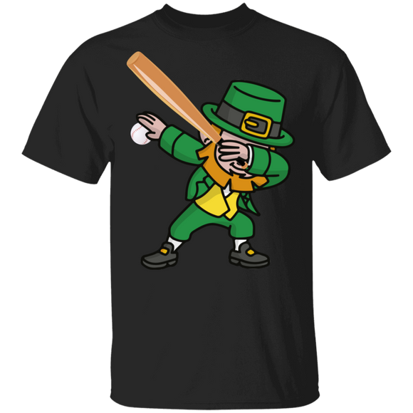 Baseball Dabbing Leprechaun Baseball St Patrick's Day Gifts T-Shirt - Macnystore