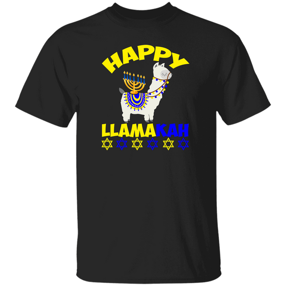 Llama Lover Shirt Happy Llamakah Funny Ugly Hanukkah Llama Lover Gifts T-Shirt - Macnystore