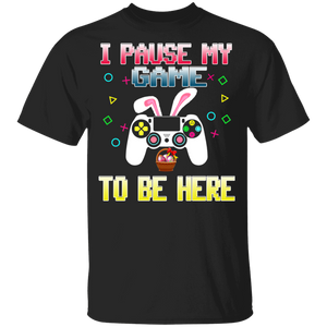 I Paused My Game To Be Here Bunny Game Controller Easter Day Youth T-Shirt - Macnystore