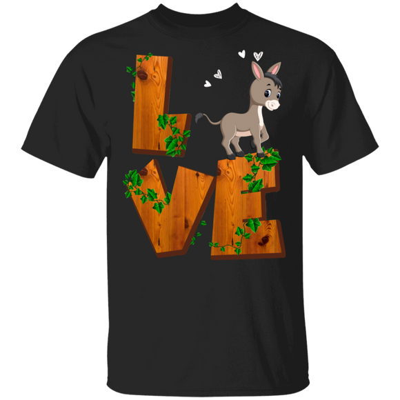 Love Donkey Funny Donkey Lover Fans Farmer Gifts T-Shirt - Macnystore