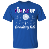 Purple Up For Military Kids Funny Military Child Month Children Men Women Dandelion Lover Gifts Youth T-Shirt - Macnystore