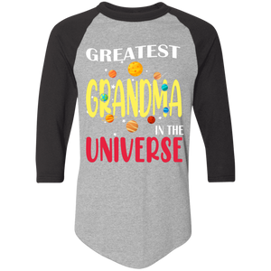 Mother's Day Family Shirt Greatest Grandma In The Universe Cute Mother's Day Outer Space Lover Family Gifts 4420 Colorblock Raglan Jersey - Macnystore