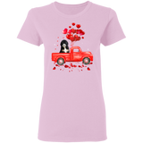 Bernedoodle Riding Truck Dog Pet Lover Matching Shirts For Couples Boys Girl Women Personalized Valentine Gifts Ladies T-Shirt - Macnystore