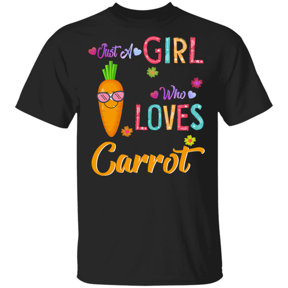 Funny Just A Girl Who Loves Carrot Carrot Lovers T-Shirt - Macnystore