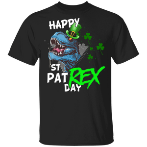 Happy St Patrex Day Patricks Day T-rex G500B Gildan Youth T-Shirt - Macnystore