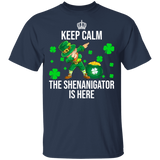 Keep Calm The Shenanigator Is Here Dabbing Leprechaun St Patrick's Day T-Shirt - Macnystore