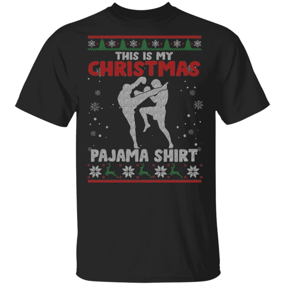 Christmas Kick Sweater Funny This Is My Christmas Pajama Shirt X-mas Kick Lover Gifts Christmas T-Shirt - Macnystore