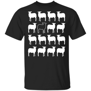 Sheep Lover Shirt Princess of Wales Diana Sheep Funny Black White Sheep Lover Gifts T-Shirt - Macnystore