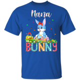 Nana Bunny Funny Rabbit Bunny Eggs Easter Day Matching Shirt For Family Women Grandma Gigi Gifts T-Shirt - Macnystore