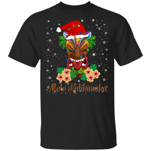 Christmas Santa Shirt Mele Kalikimaka Funny Merry Christmas Santa Hawaiian Lover Gifts Christmas T-Shirt - Macnystore