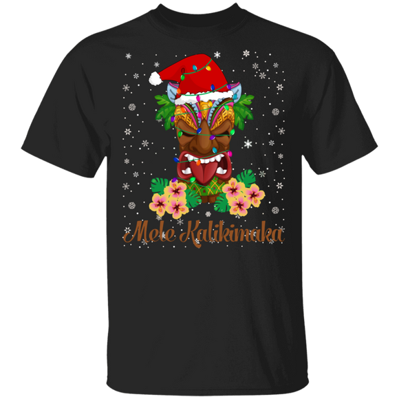 Christmas Santa Shirt Mele Kalikimaka Funny Merry Christmas Santa Hawaiian Lover Gifts Christmas T-Shirt - Macnystore