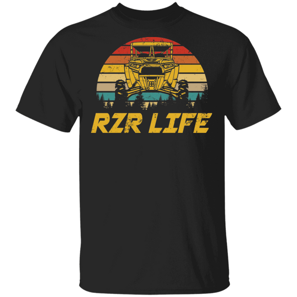 Vintage Retro RZR Life Funny RZR Shirt Matching Polaris RZR Lover Driver Sport Lover Gifts T-Shirt - Macnystore