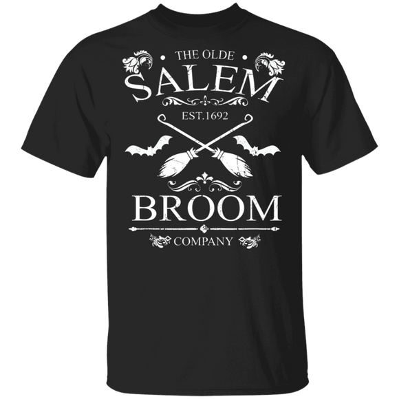 The Olde Salem Est.1692 Broom Company Gifts T-Shirt - Macnystore