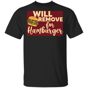 Will Remove For Hamburger Cool Hamburger Food  Lover Gifts T-Shirt - Macnystore