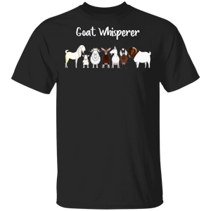 Farmer Goat Shirt Goat Whisperer Funny Farm Kids Goat Lover Farmer Gifts T-Shirt - Macnystore
