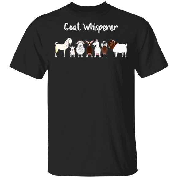 Farmer Goat Shirt Goat Whisperer Funny Farm Kids Goat Lover Farmer Gifts T-Shirt - Macnystore