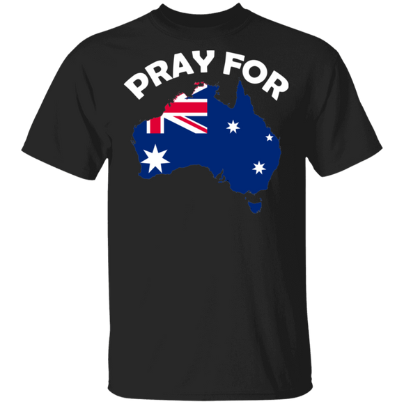 Pray for Australia Rain Save Koala Kangaroo Australian Animals People Flag Of Australia Kids Mens Womens Gifts T-Shirt - Macnystore