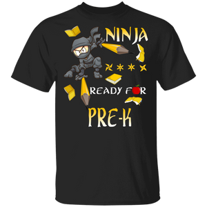 Ninja Ready For Pre-K Funny Ninja Back To School Kids Gifts T-Shirt - Macnystore