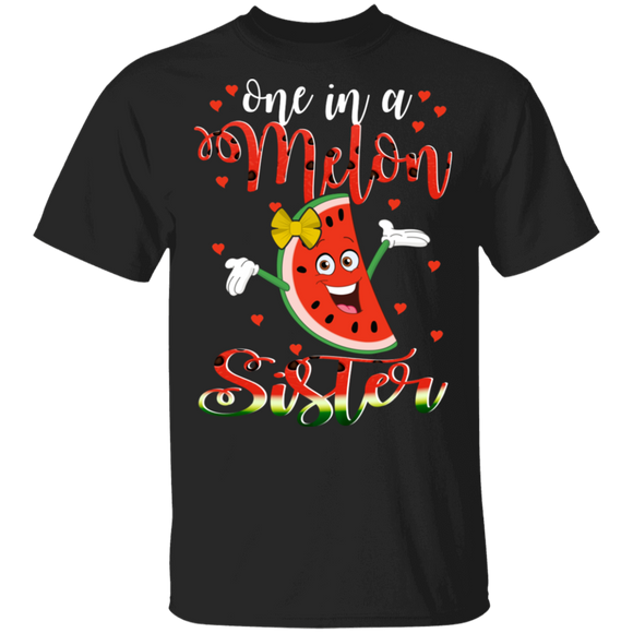 One In A Melon Sister Funny Watermelon T-Shirt - Macnystore