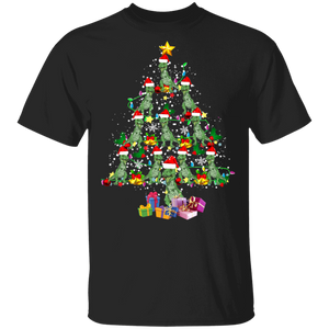 Christmas T-Rex Lover Shirt Christmas T-Rex Tree Cool Christmas Tree T-Rex Lover Gifts Christmas T-Shirt - Macnystore