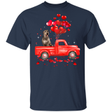 Irish Wolfhound Riding Truck Dog Pet Lover Matching Shirts For Couples Boys Girl Women Personalized Valentine Gifts T-Shirt - Macnystore