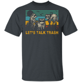 Vintage Retro Let's Talk Trash Raccoon Lover Funny Raccoon Shirt Matching Men Women Gifts T-Shirt - Macnystore