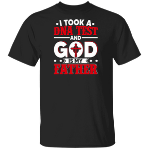 I Took A DNA Test And God Is My Father red T-Shirt - Macnystore