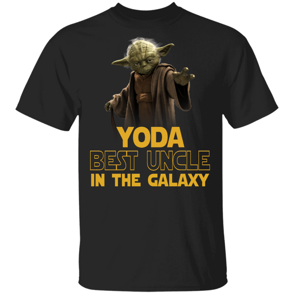 Yoda Best Uncle In The Galaxy Cool Yoda Shirt Uncle Father's Day Gifts T-Shirt - Macnystore