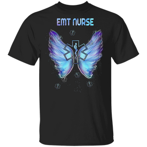 EMT Nurses Shirt Proud EMT Nurses Wings EMT Nurse Lover Gifts T-Shirt - Macnystore