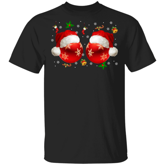 Christmas Baubles Lover Merry Christmas Baubles Santa Boobs Sweater T-Shirt - Macnystore