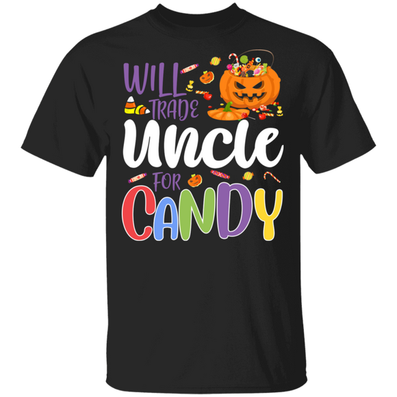 Will Trade Uncle For Candy Funny Pumpkin Halloween Gifts T-Shirt - Macnystore