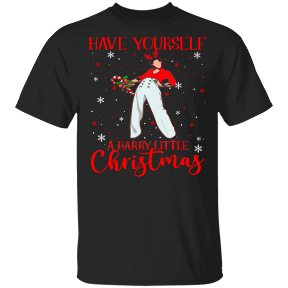 Christmas Shirt Have Yourself A Harry Funny Little Christmas X-mas Ugly Christmas Harry Styles Lover Gifts T-Shirt - Macnystore