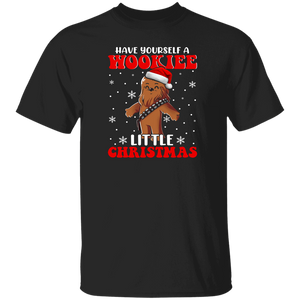 Christmas Movie Lover Shirt Have Yourself A Wookiee Little Christmas Funny Christmas Santa Movie Character Lover Gifts Christmas T-Shirt - Macnystore