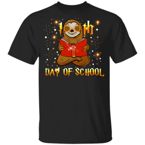 100th Day Of School Funny Sloth Lover Fans Kids Preschool Kindergarten Elementary Student Teacher Gifts Youth T-Shirt - Macnystore