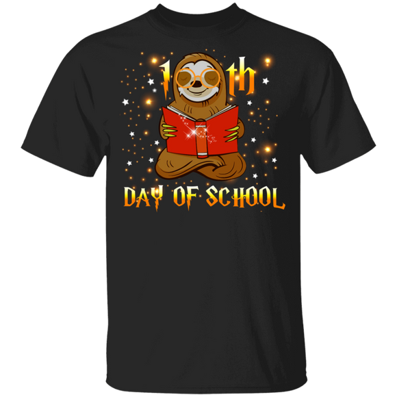 100th Day Of School Funny Sloth Lover Fans Kids Preschool Kindergarten Elementary Student Teacher Gifts Youth T-Shirt - Macnystore