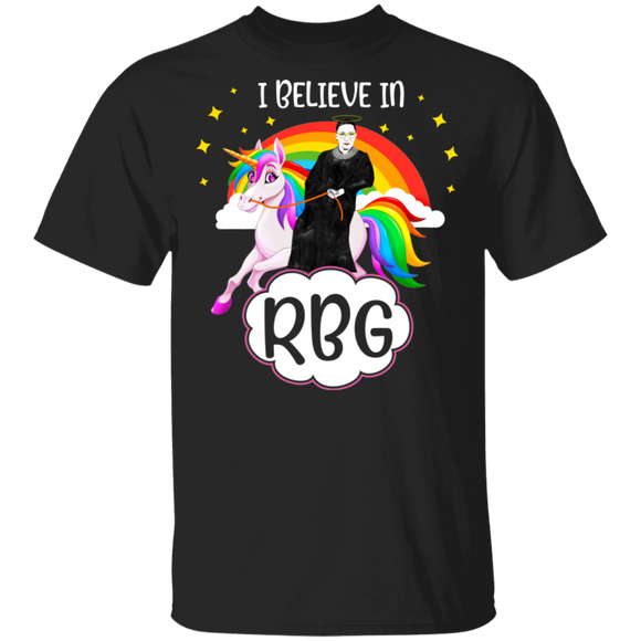 RBG Lover Shirt I Believe In RBG Cool Unicorn Feminist RBG Lover Gifts T-Shirt - Macnystore