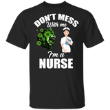 Don't Mess With Me I'm A Nurse Green Lion Nurse Shirt Matching Nurse Doctor Medical Gifts T-Shirt - Macnystore
