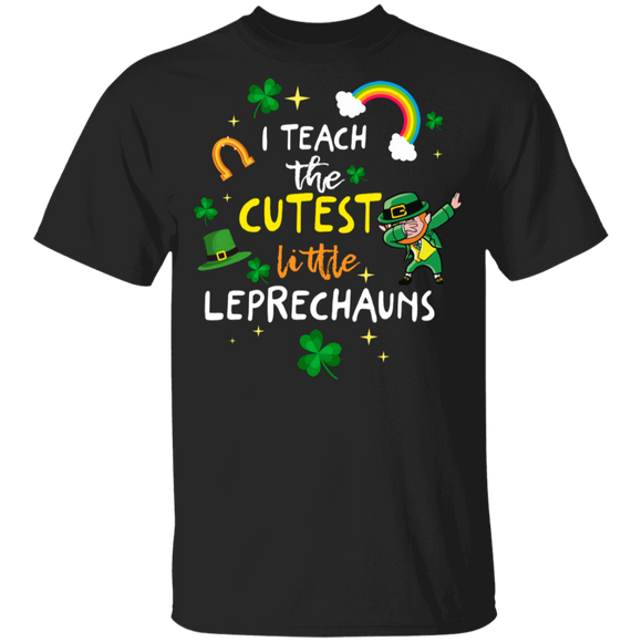 I Teach The Cutest Little Leprechaun Teacher St Patricks Day Youth T-Shirt - Macnystore