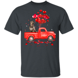 Irish Wolfhound Riding Truck Dog Pet Lover Matching Shirts For Couples Boys Girl Women Personalized Valentine Gifts T-Shirt - Macnystore