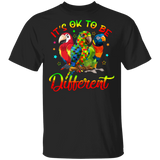 It's Ok To Be Different Parrot Lover Autism Awareness Cute Autism Mom Dad Kids Gifts T-Shirt - Macnystore