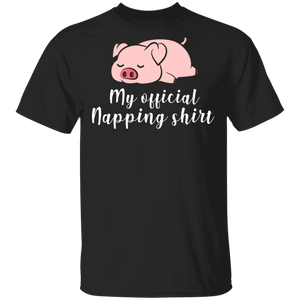 Cute Pig Official Napping T-Shirt - Macnystore