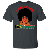 I Am Black History Matching Shirt For Black Girl Women Ladies Queen African Black History Month Gifts T-Shirt - Macnystore