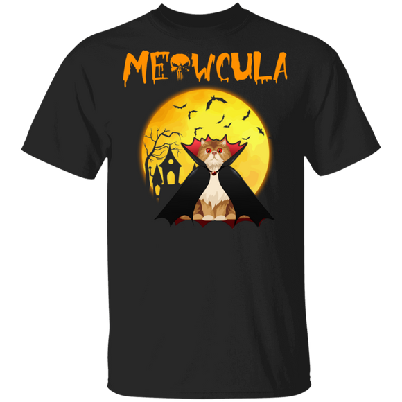 Meowcula Cool Persian Cats Lover Halloween Gifts T-Shirt - Macnystore