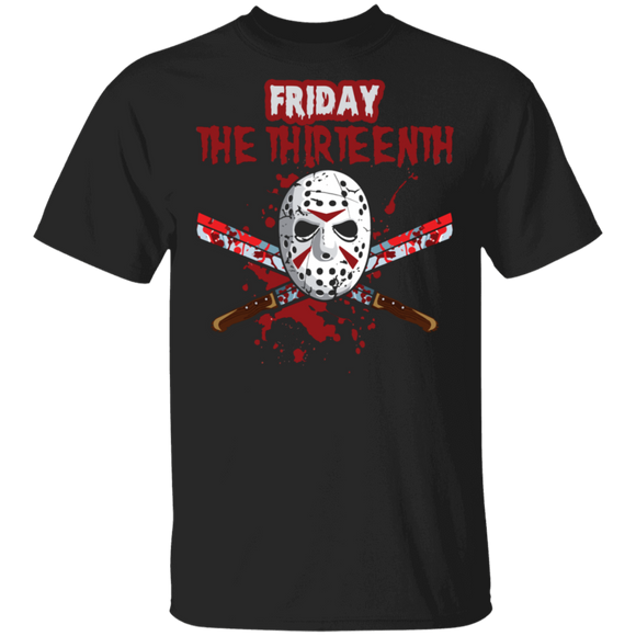 Halloween Movie Lover Shirt Friday The Thirteenth Horror Movie Character Lover Gifts Halloween T-Shirt - Macnystore